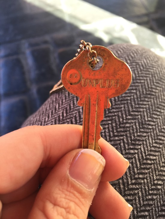 All guests were gifted with a Giving Key with the word "unplug" engraved on it.