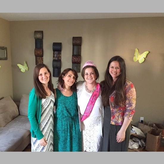 At Elizabeth's bridal shower in July.